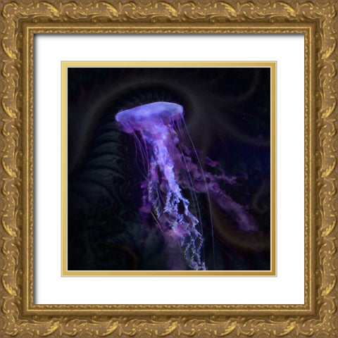 Gelatinous II Gold Ornate Wood Framed Art Print with Double Matting by Hunziker, Steve