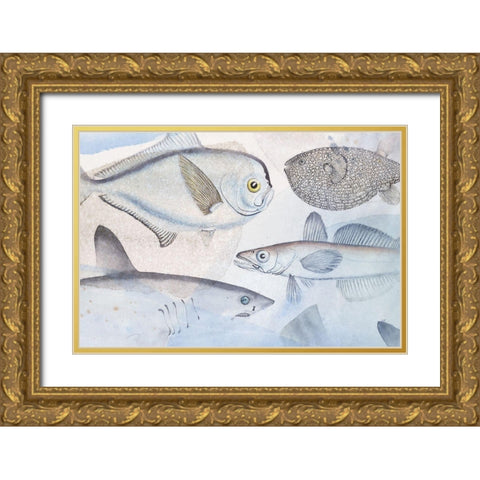 Deep Sea III Gold Ornate Wood Framed Art Print with Double Matting by Hunziker, Steve