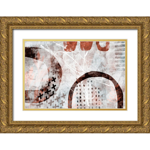 Secret Escape Gold Ornate Wood Framed Art Print with Double Matting by Haase, Andrea