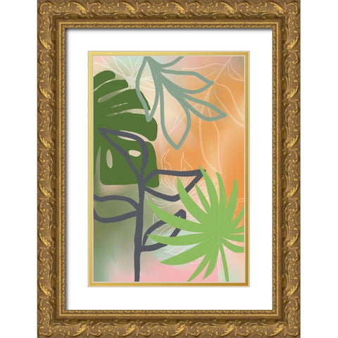 A Walk in the Park Gold Ornate Wood Framed Art Print with Double Matting by Haase, Andrea
