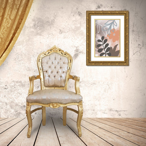 Botanical Garden II Gold Ornate Wood Framed Art Print with Double Matting by Haase, Andrea