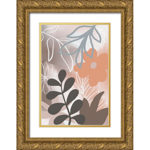 Botanical Garden II Gold Ornate Wood Framed Art Print with Double Matting by Haase, Andrea