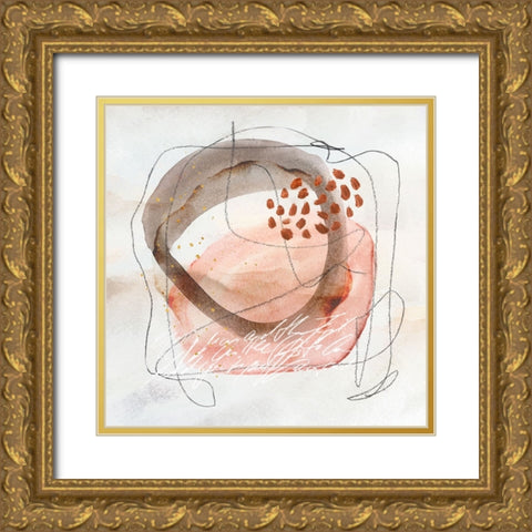 Magic Message Gold Ornate Wood Framed Art Print with Double Matting by Haase, Andrea