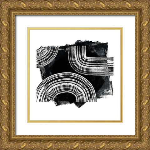 Inside Out I Gold Ornate Wood Framed Art Print with Double Matting by Haase, Andrea