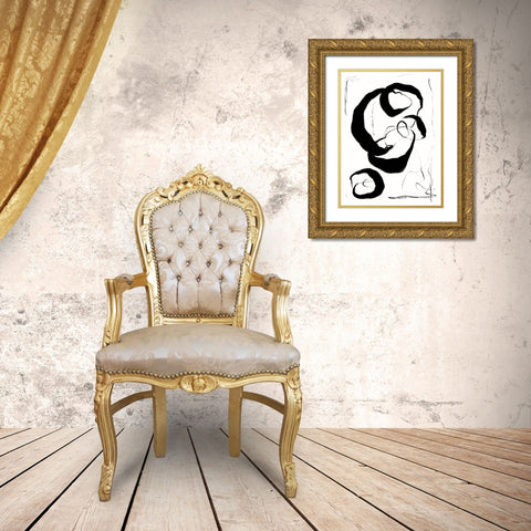 Entangled II Gold Ornate Wood Framed Art Print with Double Matting by Holman, Nicholas