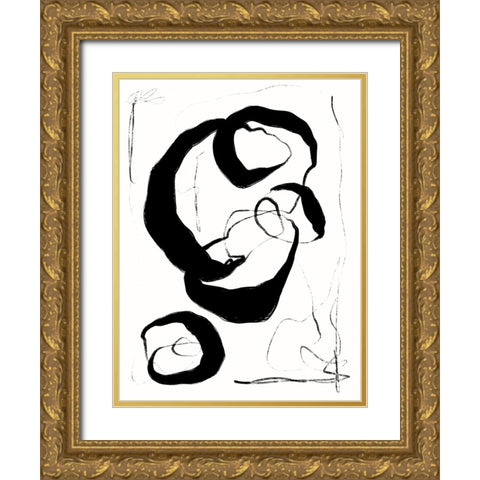 Entangled II Gold Ornate Wood Framed Art Print with Double Matting by Holman, Nicholas