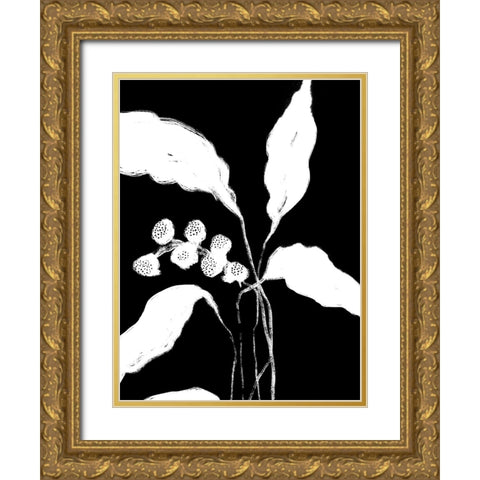 New Growth II Gold Ornate Wood Framed Art Print with Double Matting by Holman, Nicholas