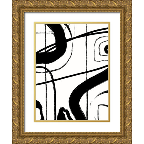 Intersecting Passage I Gold Ornate Wood Framed Art Print with Double Matting by Holman, Nicholas