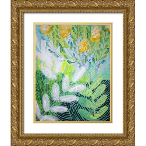 Fresh Beginning Gold Ornate Wood Framed Art Print with Double Matting by Hampe, Shelley