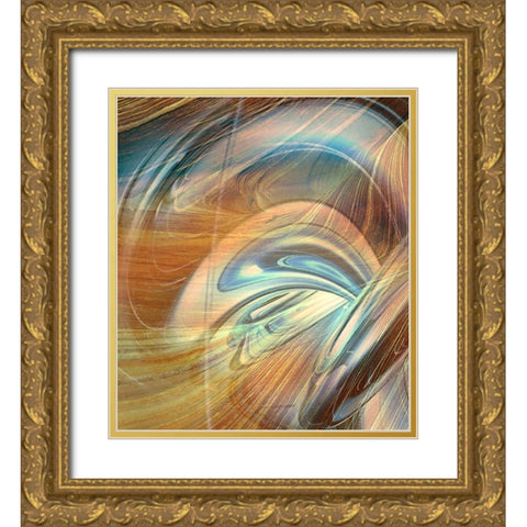 Coarse Fluctuation II Gold Ornate Wood Framed Art Print with Double Matting by Hunziker, Steve