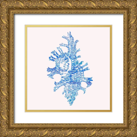Bahama Shell II Gold Ornate Wood Framed Art Print with Double Matting by Guillen, Surma