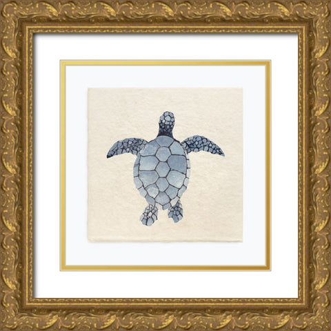 Turtle Bay II Gold Ornate Wood Framed Art Print with Double Matting by Guillen, Surma