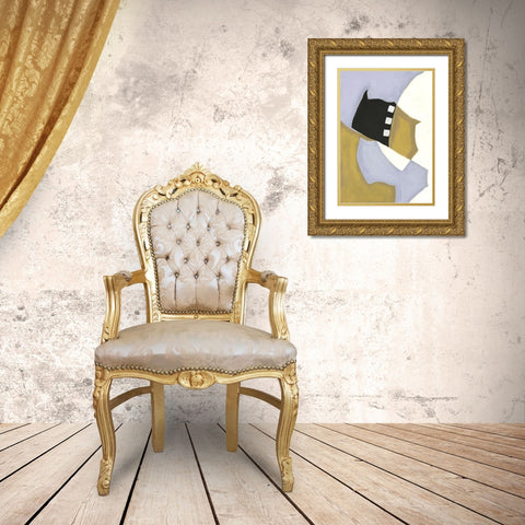 Pastel Silhouette I Gold Ornate Wood Framed Art Print with Double Matting by Eaton, Winnie