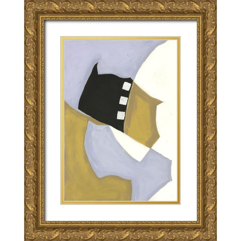 Pastel Silhouette I Gold Ornate Wood Framed Art Print with Double Matting by Eaton, Winnie