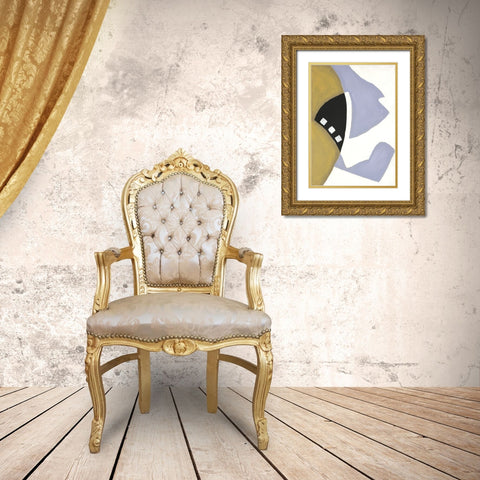 Pastel Silhouette II Gold Ornate Wood Framed Art Print with Double Matting by Eaton, Winnie