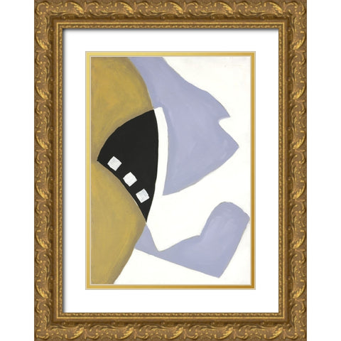 Pastel Silhouette II Gold Ornate Wood Framed Art Print with Double Matting by Eaton, Winnie