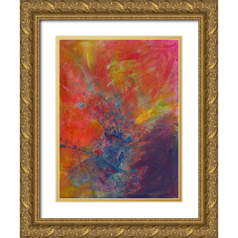 Impressionistic II Gold Ornate Wood Framed Art Print with Double Matting by Eaton, Winnie