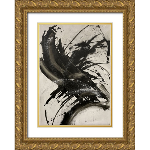 Splash I Gold Ornate Wood Framed Art Print with Double Matting by Eaton, Winnie