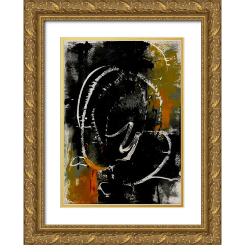 Opposites II Gold Ornate Wood Framed Art Print with Double Matting by Eaton, Winnie