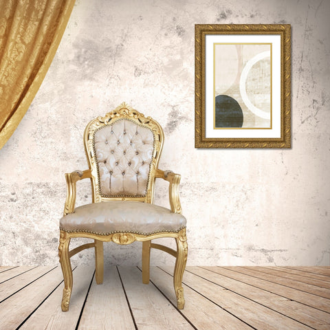 Blush Harmony I Gold Ornate Wood Framed Art Print with Double Matting by Kouta, Flora