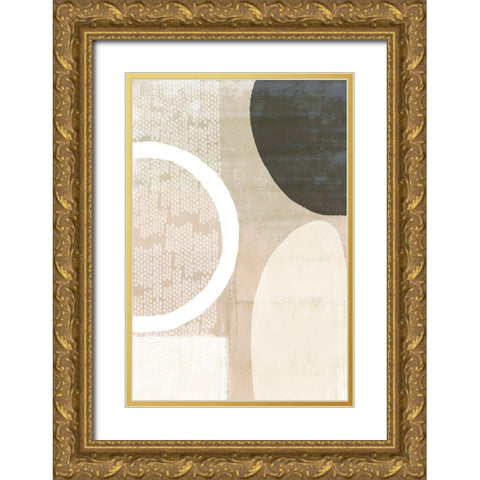 Blush Harmony II Gold Ornate Wood Framed Art Print with Double Matting by Kouta, Flora