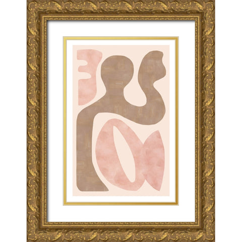 Equanimity I Gold Ornate Wood Framed Art Print with Double Matting by Kouta, Flora