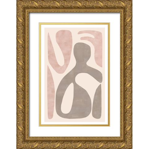 Equanimity II Gold Ornate Wood Framed Art Print with Double Matting by Kouta, Flora