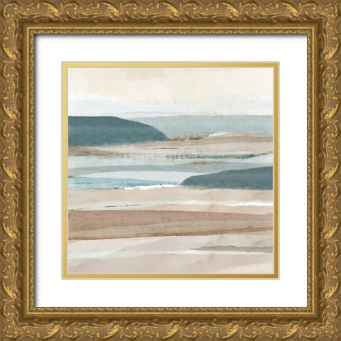 Brough Sands I Gold Ornate Wood Framed Art Print with Double Matting by Kouta, Flora