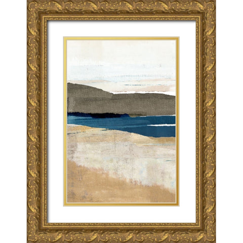 Buttermere Triptych I Gold Ornate Wood Framed Art Print with Double Matting by Kouta, Flora