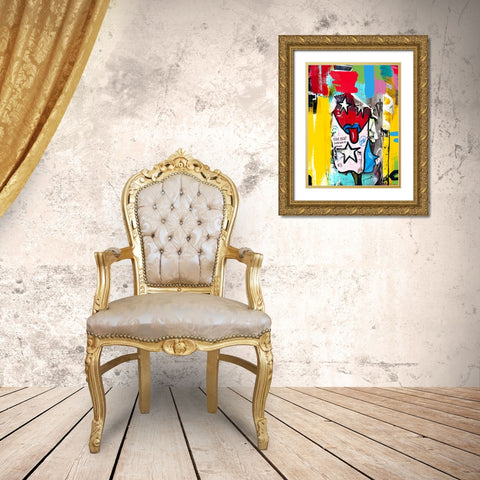 Street Art Project VII Gold Ornate Wood Framed Art Print with Double Matting by Orlov, Irena