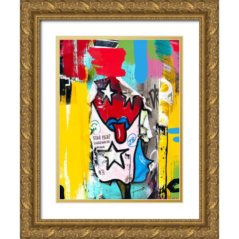 Street Art Project VII Gold Ornate Wood Framed Art Print with Double Matting by Orlov, Irena
