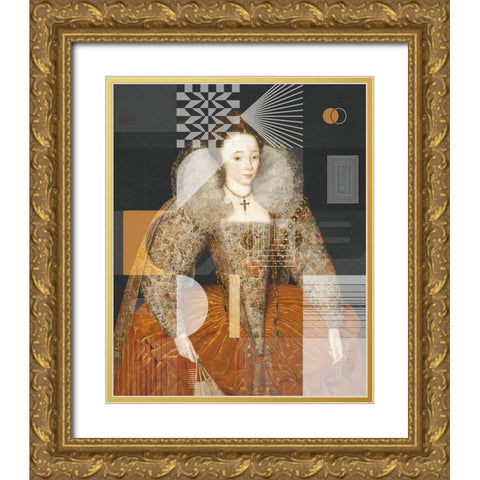 Lady Eleanor Percy, With a Touch of Modern Gold Ornate Wood Framed Art Print with Double Matting by Orlov, Irena