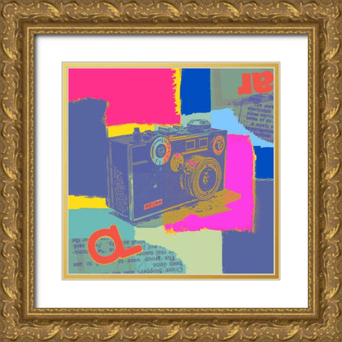 Old Camera I Gold Ornate Wood Framed Art Print with Double Matting by Orlov, Irena