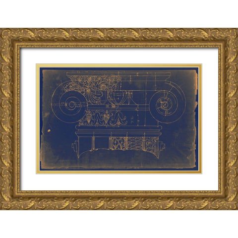 Unidentified Ionic-Capital elevation Gold Ornate Wood Framed Art Print with Double Matting by Orlov, Irena