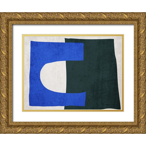 Organic Shapes and Lines VII Gold Ornate Wood Framed Art Print with Double Matting by Orlov, Irena