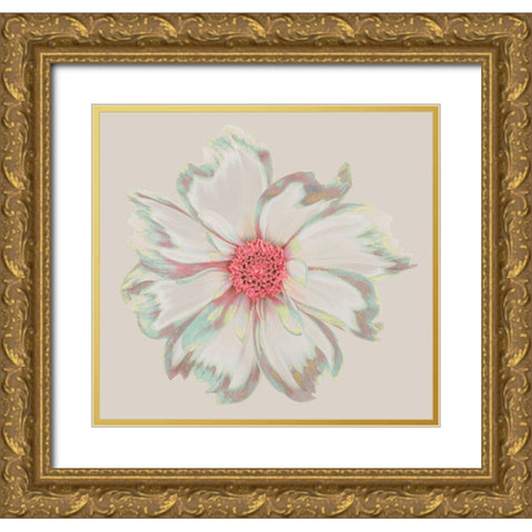 Colorful Flower II Gold Ornate Wood Framed Art Print with Double Matting by Orlov, Irena
