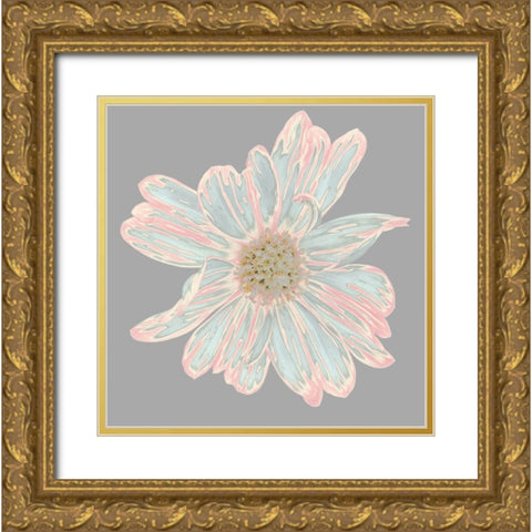Colorful Flower III Gold Ornate Wood Framed Art Print with Double Matting by Orlov, Irena