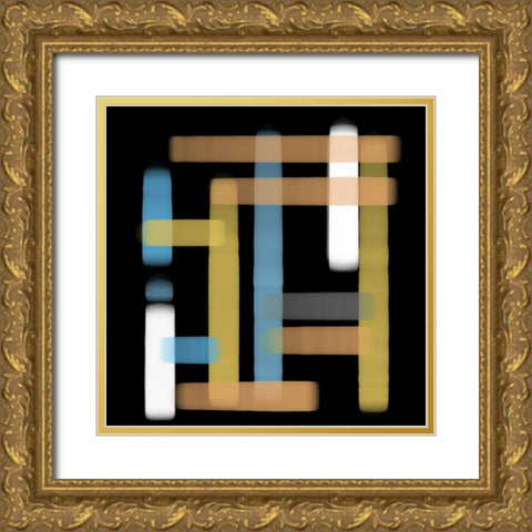 Nighttime Reading II Gold Ornate Wood Framed Art Print with Double Matting by Schlotzhauer, Jim