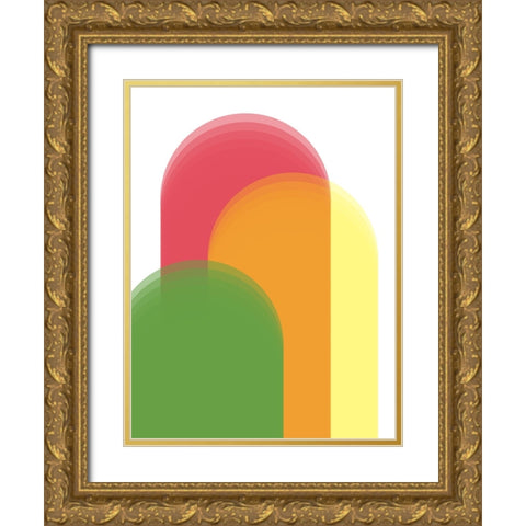This Many II Gold Ornate Wood Framed Art Print with Double Matting by Schlotzhauer, Jim