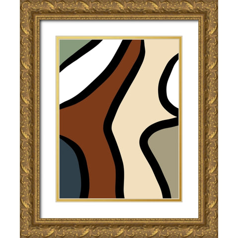 Taking Shape II Gold Ornate Wood Framed Art Print with Double Matting by Schlotzhauer, Jim
