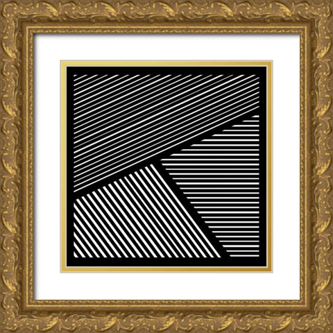 Controlled Chaos II Gold Ornate Wood Framed Art Print with Double Matting by Schlotzhauer, Jim