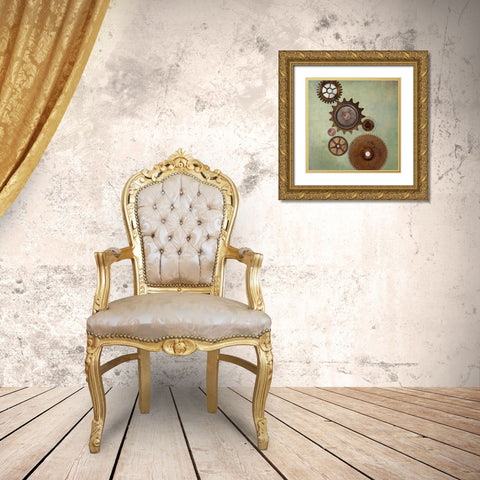 Cognitive I Gold Ornate Wood Framed Art Print with Double Matting by Smith, Karen