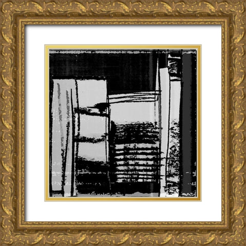 Blackout I Gold Ornate Wood Framed Art Print with Double Matting by Smith, Karen