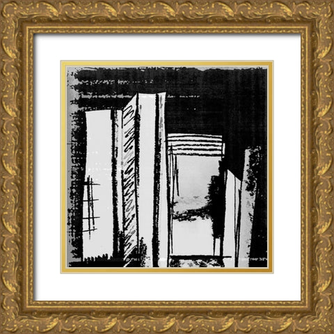 Blackout II Gold Ornate Wood Framed Art Print with Double Matting by Smith, Karen