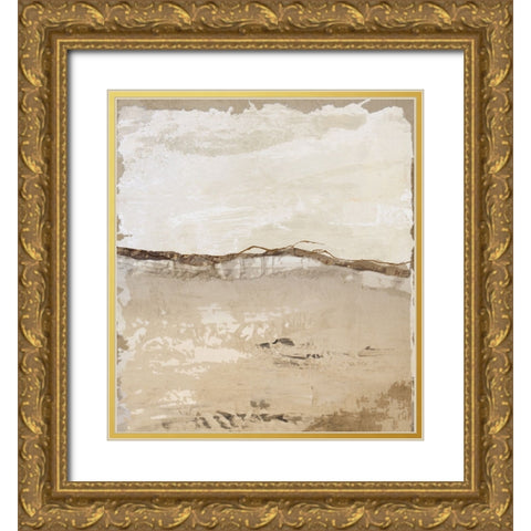 Crack and Groove I Gold Ornate Wood Framed Art Print with Double Matting by Smith, Karen