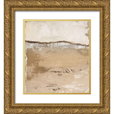 Crack and Groove II Gold Ornate Wood Framed Art Print with Double Matting by Smith, Karen