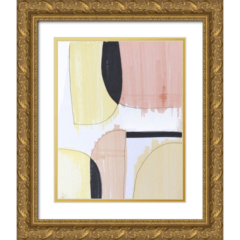 In Shape II Gold Ornate Wood Framed Art Print with Double Matting by Smith, Karen