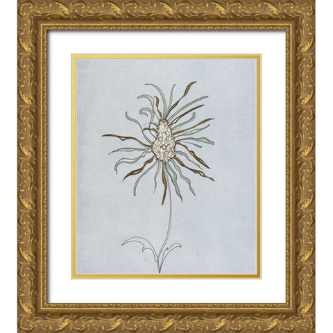 Wildfleur I Gold Ornate Wood Framed Art Print with Double Matting by Smith, Karen