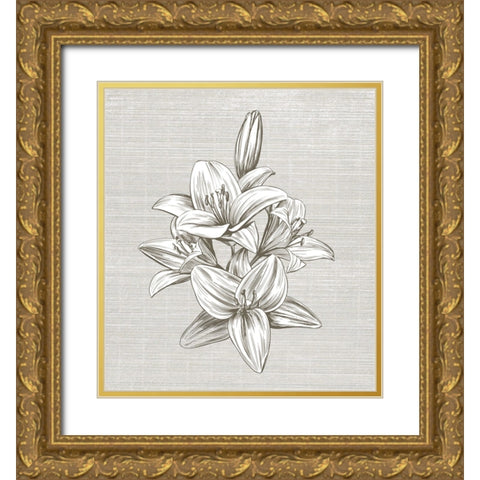 Sepia II Gold Ornate Wood Framed Art Print with Double Matting by Smith, Karen