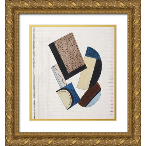 Dis Joint II Gold Ornate Wood Framed Art Print with Double Matting by Smith, Karen